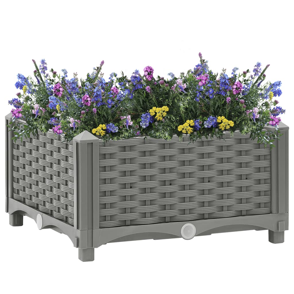 vidaXL Plantenbak verhoogd 40x40x23 cm polypropeen