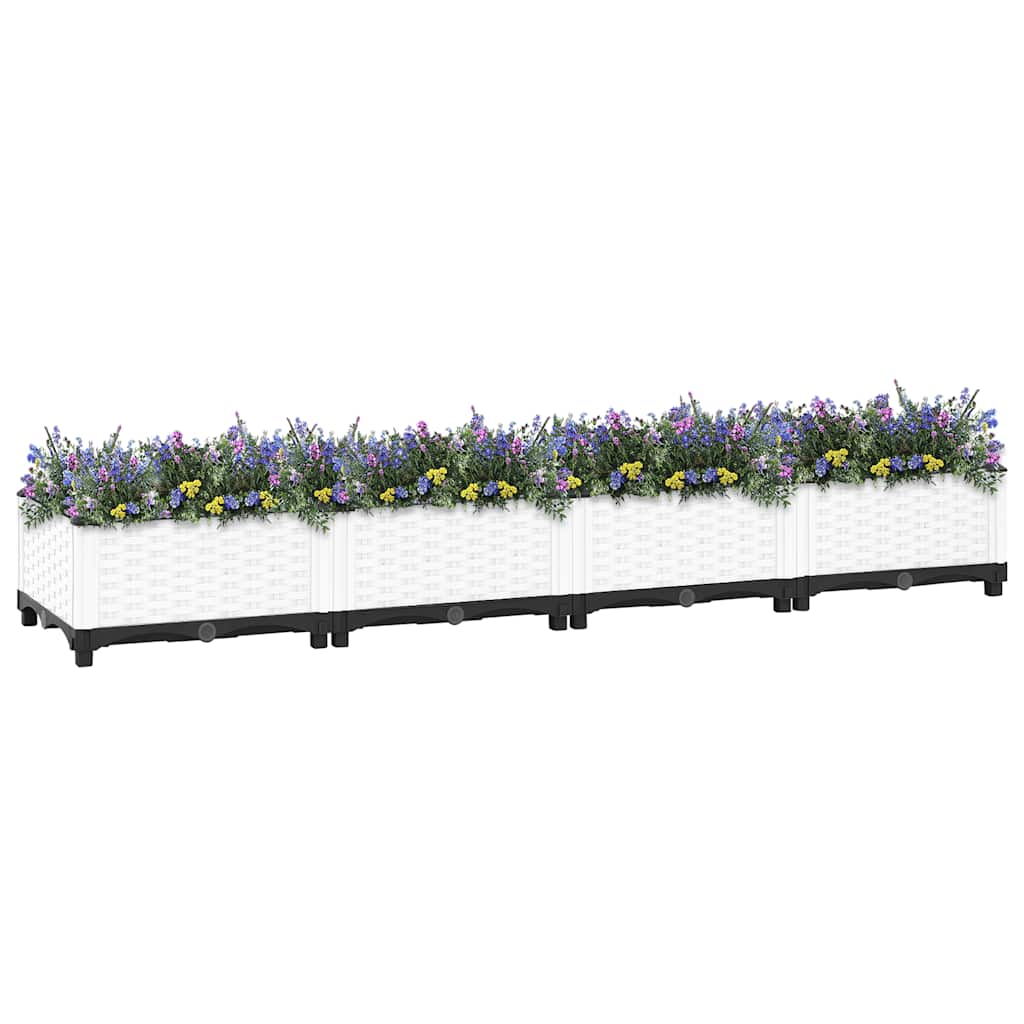 vidaXL Plantenbak verhoogd 160x40x23 cm polypropeen afbeelding