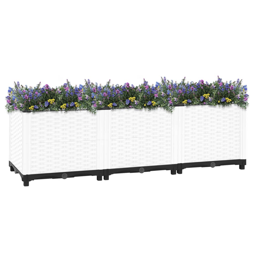 vidaXL polipropilén magaságyás 120 x 40 x 38 cm
