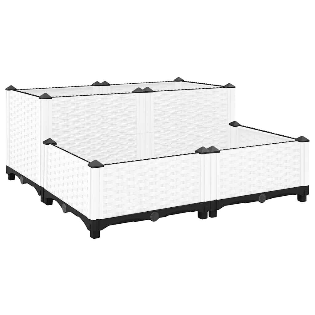 vidaXL Vyvýšený záhon 80 x 80 x 38 cm polypropylen