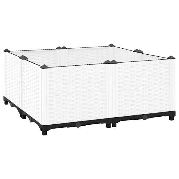 vidaXL taimekast 80 x 80 x 38 cm, pol&uuml;prop&uuml;leen