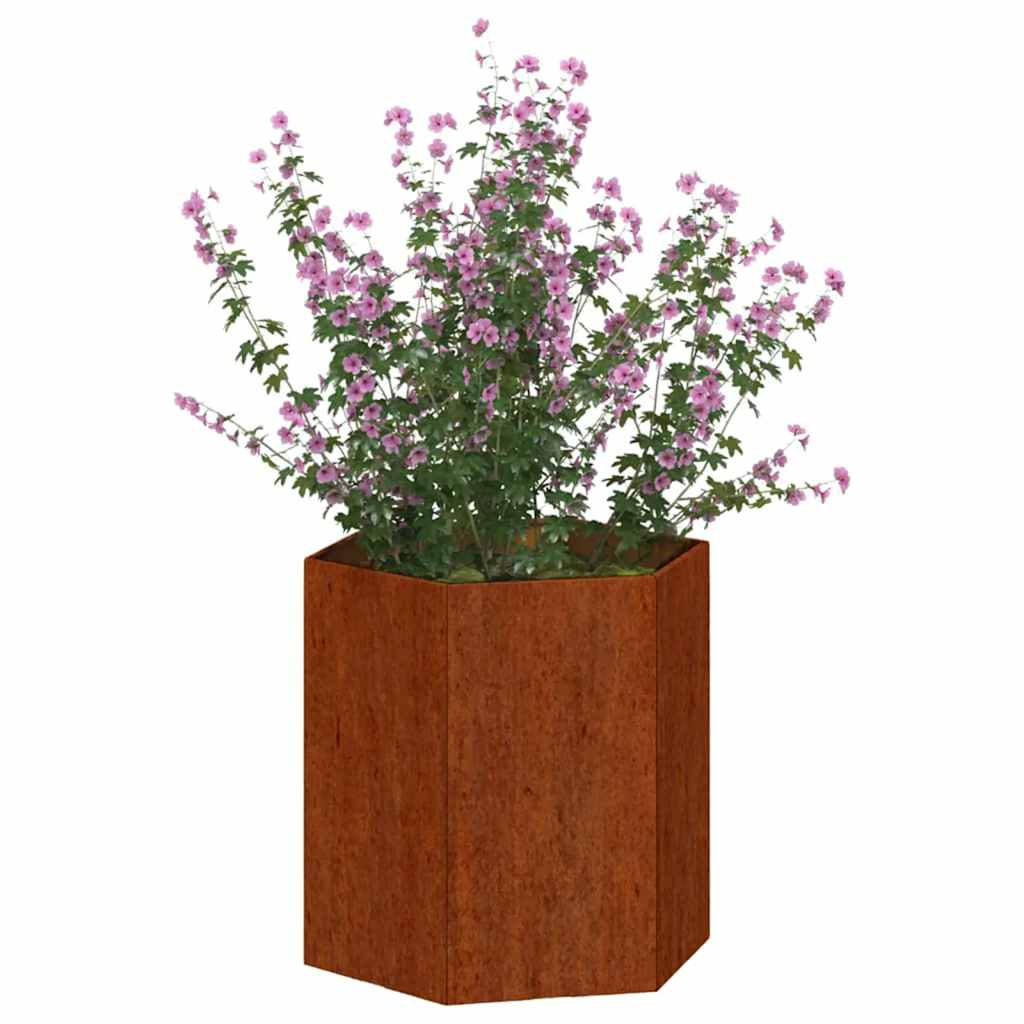 Fioriera Ruggine 40x40x45 Cm Acciaio Corten VidaXL 12 width=274