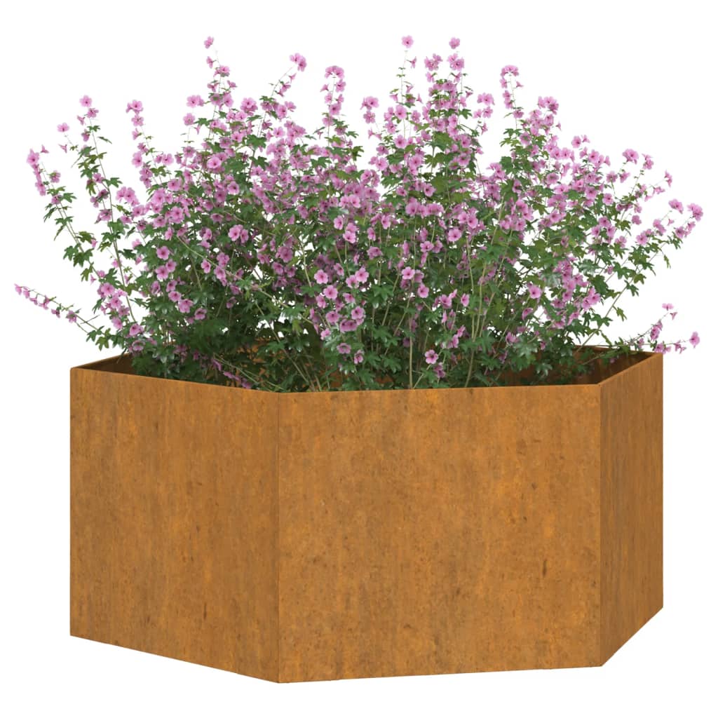 vidaXL rozsda színű corten acél növénytartó 90 x 90 x 45 cm