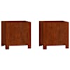 vidaXL jalgadega taimekastid, 2 tk, rooste, 30x30x30 cm, Corten teras