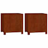 vidaXL jalgadega taimekastid, 2 tk, rooste, 40x40x40 cm, Corten teras