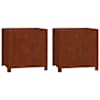 vidaXL jalgadega taimekastid, 2 tk, rooste, 50x50x50 cm, Corten teras