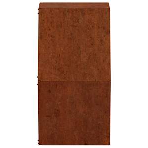 Nástěnné květináče 2 ks rezavé cortenová ocel 30 x 10 x 25 cm - obrázek 7