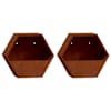 vidaXL seina taimekastid 2 tk, rooste, Corten teras, 46x10x40 cm