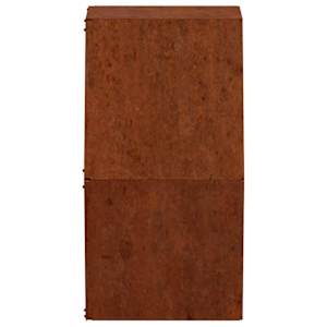 Nástěnné květináče 2 ks rezavé cortenová ocel 46 x 10 x 40 cm - obrázek 7