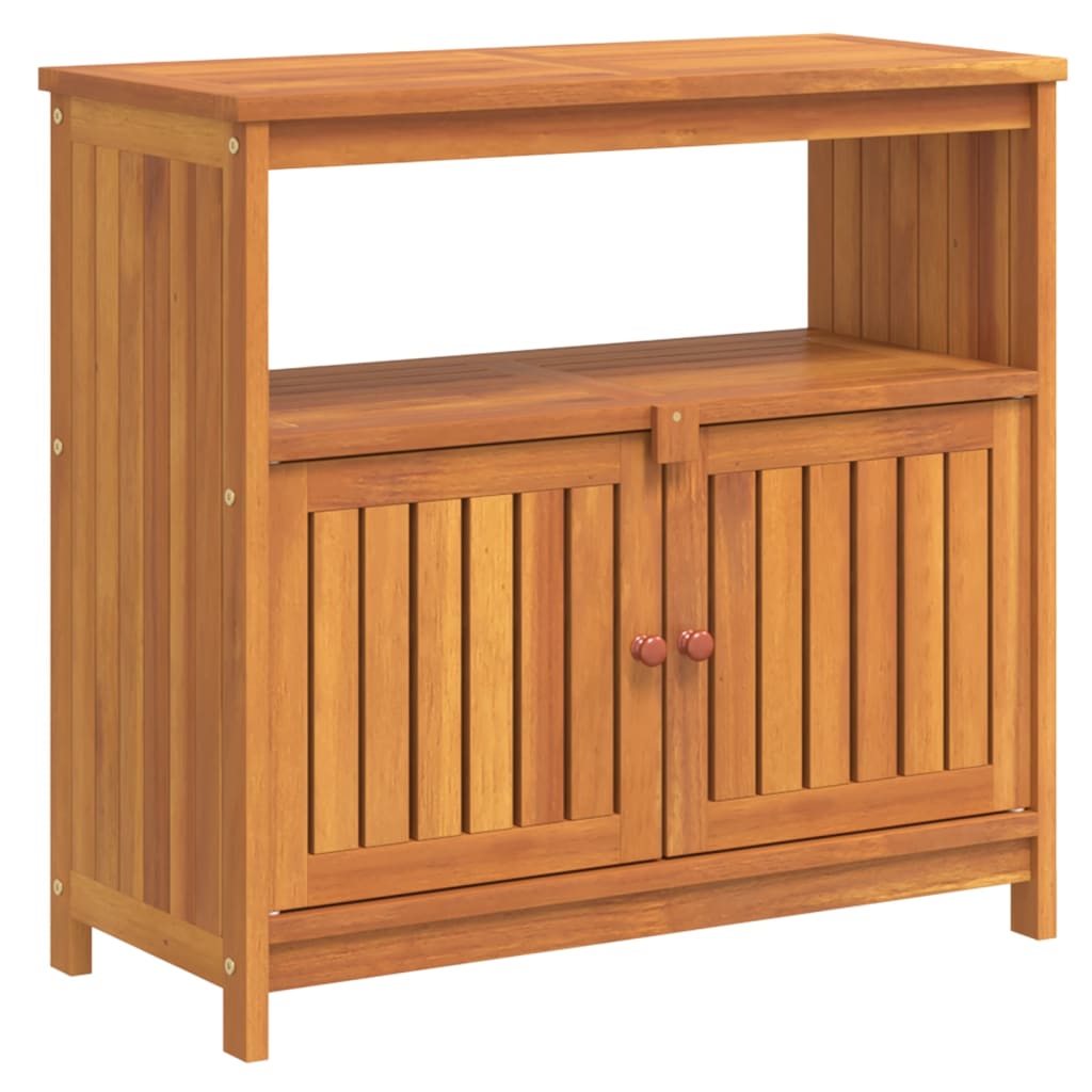 vidaXL Zahradní konzolový stůl 80 x 35 x 75 cm masivní akáciové dřevo