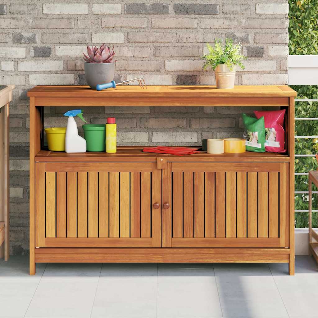 vidaXL Garten-Konsolentisch 110x35x75 cm Massivholz Akazie