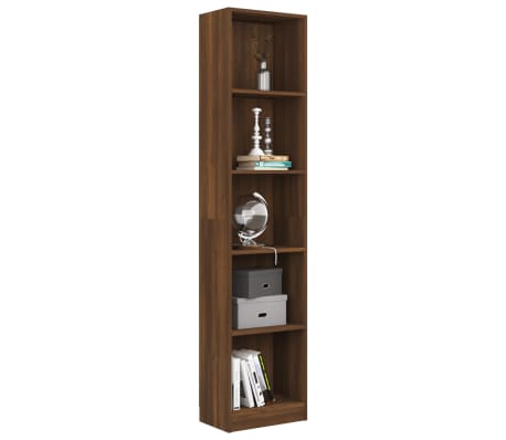 Mobiletto Con Cassetto VidaXL In Rovere Marrone - 40x46x81,5 Cm, Legno Multistrato Per Cucina - Foto 7