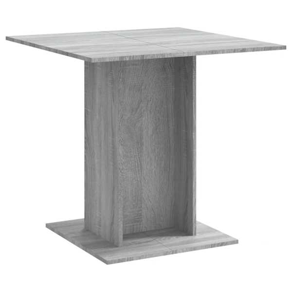 vidaXL s&ouml;&ouml;gilaud, hall Sonoma tamm, 80 x 80 x 75 cm, tehispuit