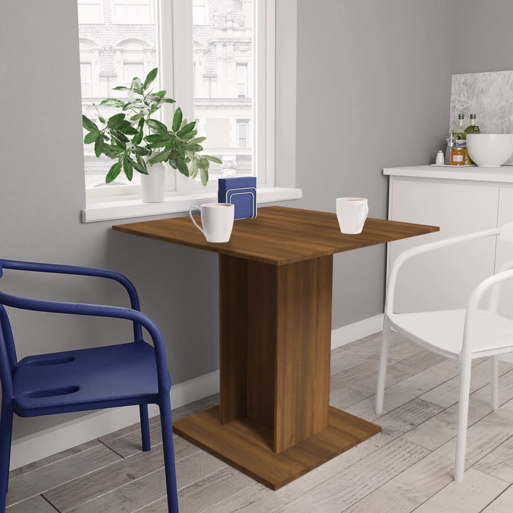 Prečunoliktava - Tev un tavai dzīvei - virtuves galds, ozolkoka krāsa, 80x80x75 cm, inženierijas koks