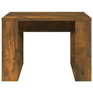 Odkládací stolek kouřový dub 50 x 50 x 35 cm kompozitní dřevo - obrázek 4
