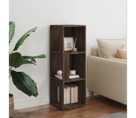 vidaXL Armoire d'angle Ch&ecirc;ne marron 33x33x100 cm Bois d'ing&eacute;nierie