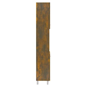 Koupelnová skříňka kouřový dub 30x30x179 cm kompozitní dřevo - obrázek 7