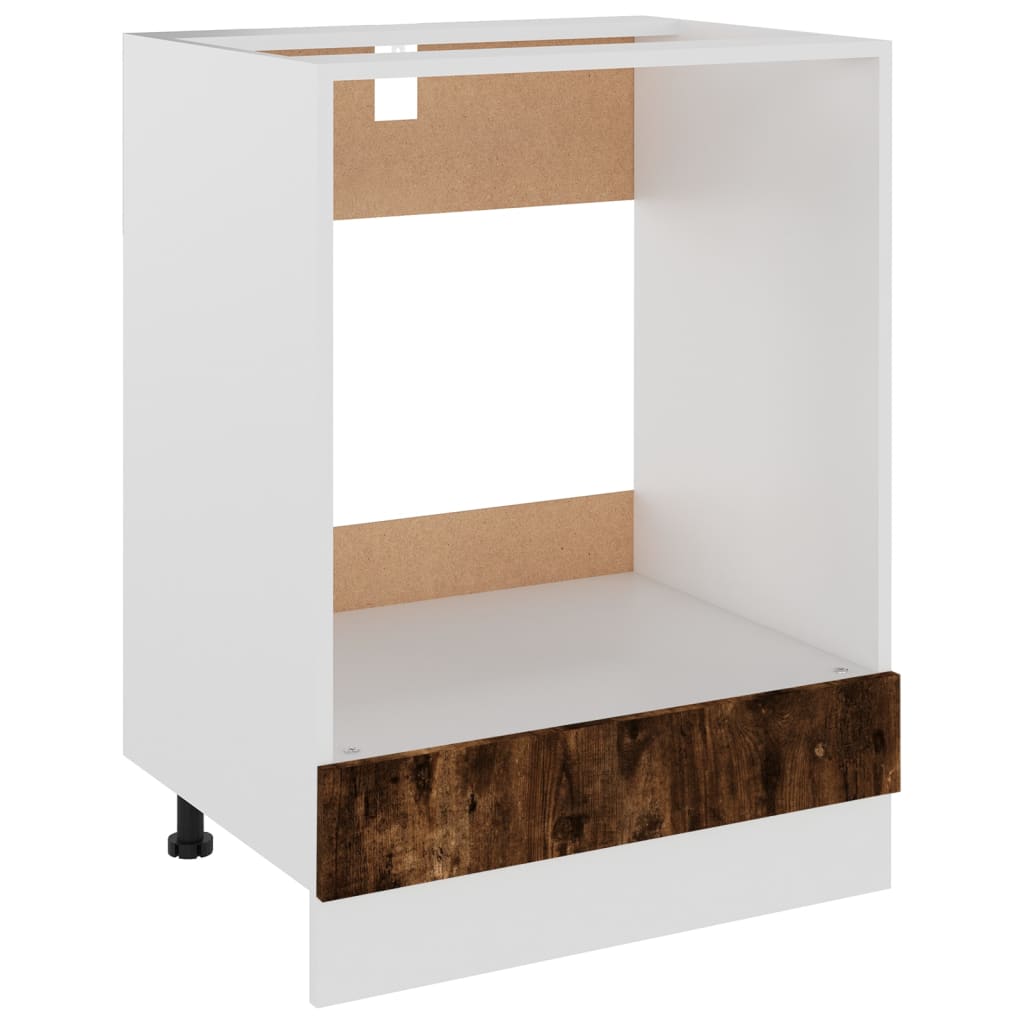 vidaXL Skříňka na troubu Lyon kouřový dub 60x46x81,5 cm kompozit