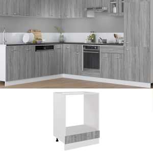 Omarica za pečico "Riga" siva sonoma 60x46x81,5cm