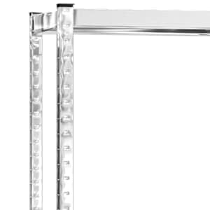 2patrové regály na pneumatiky 3 ks stříbrné 110x40x110 cm ocel - obrázek 8