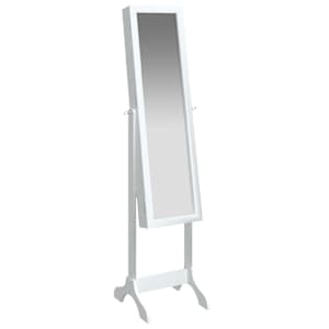 vidaXL eraldiseisev peegel, valge, 34 x 37 x 146 cm