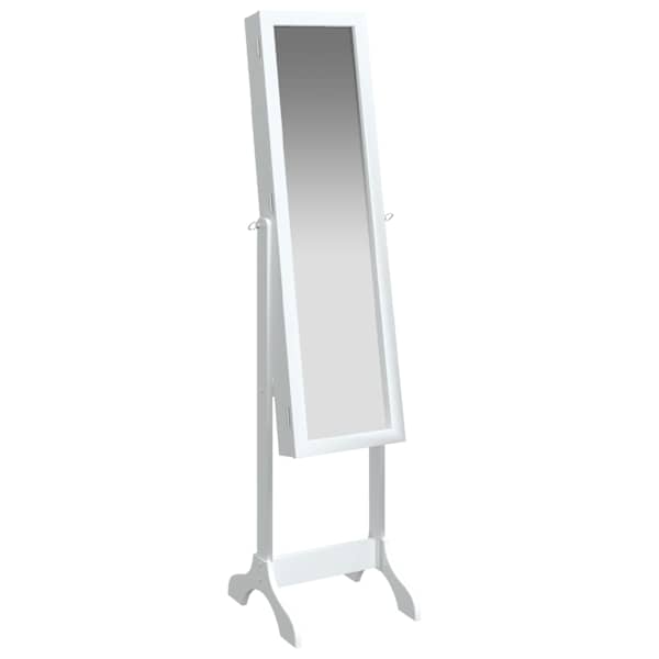 vidaXL eraldiseisev peegel, valge, 34 x 37 x 146 cm