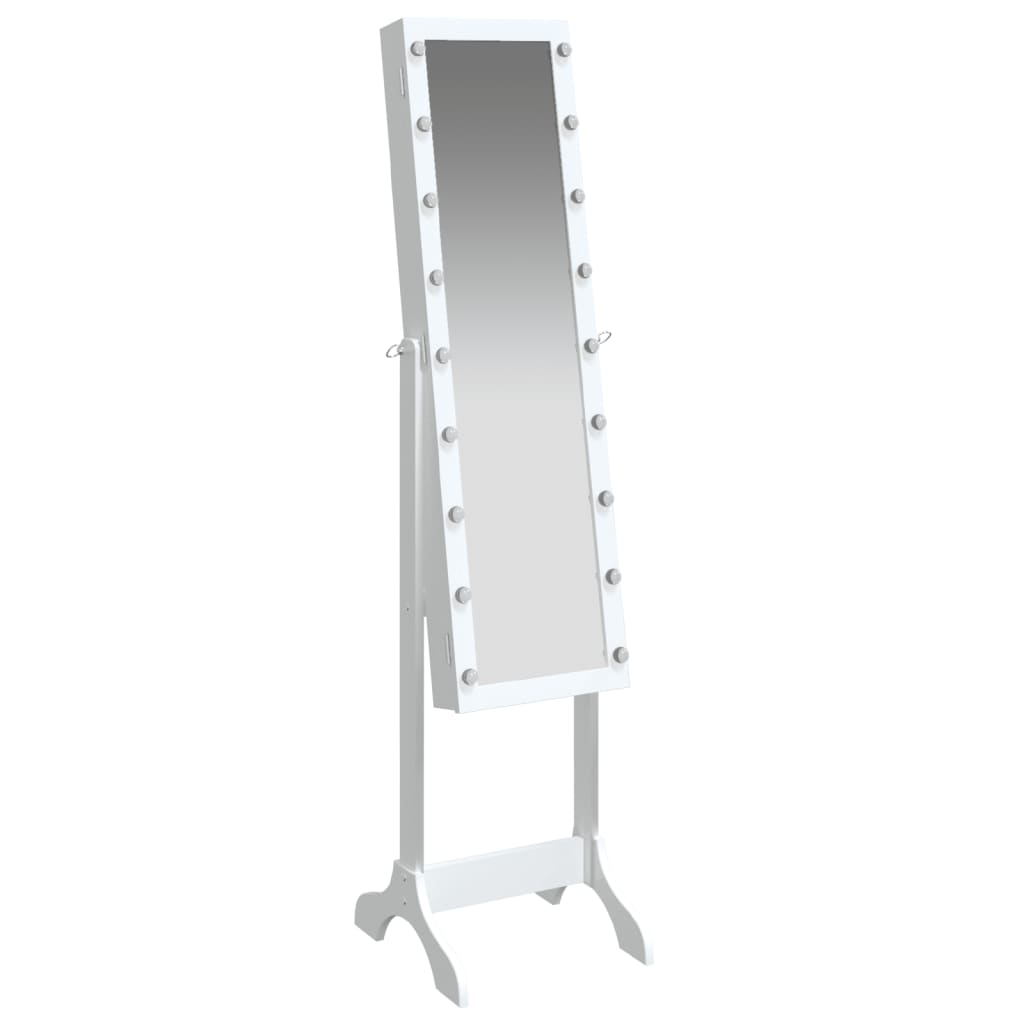 Specchio Autoportante Con LED Bianco 34x37x146 Cm VidaXL 19 width=274