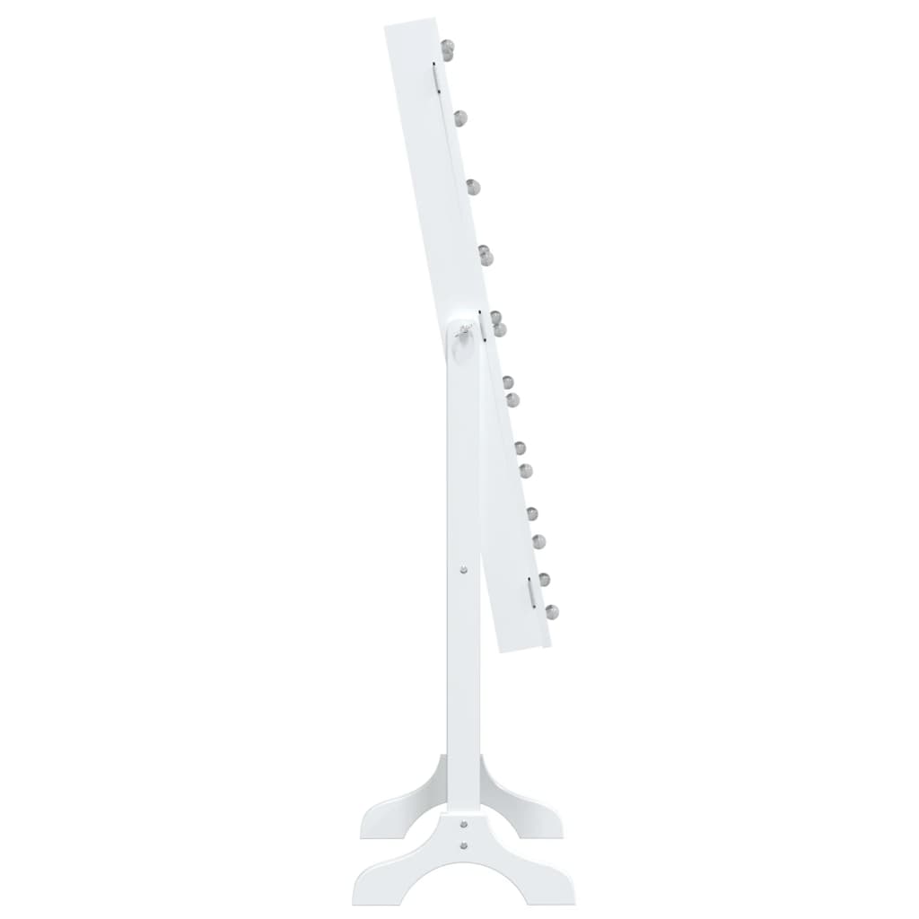 Specchio Autoportante Con LED Bianco 34x37x146 Cm VidaXL 21 width=274