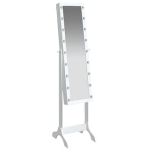 Volně stojící zrcadlo s LED bílé 34 x 37 x 146 cm - obrázek 8