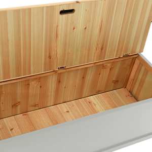 Lavice šedá 107 x 45 x 75,5 cm masivní jedlové dřevo - obrázek 8