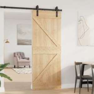 Dveře NARVIK Přírodní 80 x 210 cm Masivní borové dřevo - obrázek 3