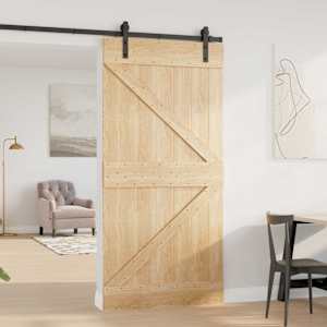 Dveře NARVIK Přírodní 100 x 210 cm Masivní borové dřevo - obrázek 3
