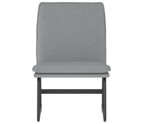 vidaXL Počivalnik svetlo siv 52x75x76 cm blago