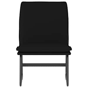 Křeslo černé 52 x 75 x 76 cm textil - obrázek 3