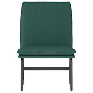 Křeslo tmavě zelené 52 x 75 x 76 cm textil - obrázek 3