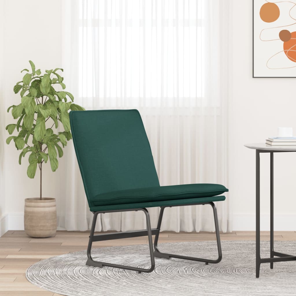 vidaXL Loungesessel Dunkelgrün 52x75x76 cm Stoff