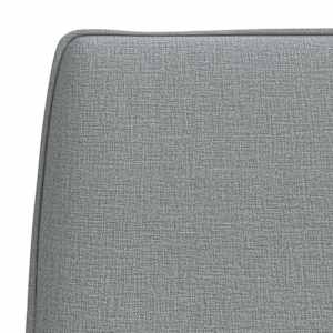 Lavice světle šedá 100 x 75 x 76 cm textil - obrázek 6