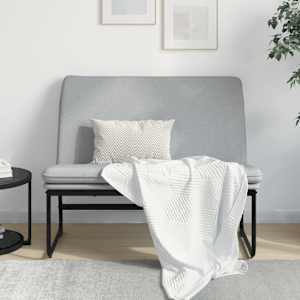 Lavice světle šedá 100 x 75 x 76 cm textil