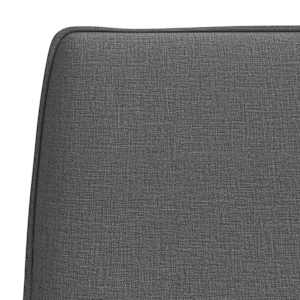 Lavice tmavě šedá 100 x 75 x 76 cm textil - obrázek 6