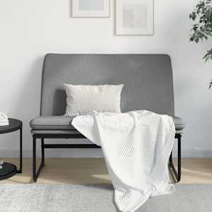 Lavice tmavě šedá 100 x 75 x 76 cm textil - obrázek 1
