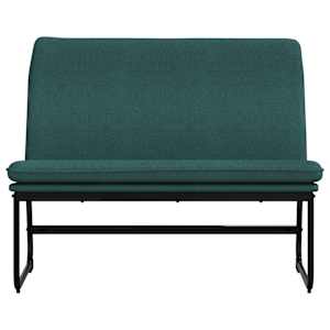 Lavice tmavě zelená 100 x 75 x 76 cm textil - obrázek 3
