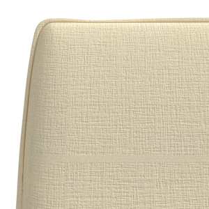 Lavice krémová 100 x 75 x 76 cm textil - obrázek 6