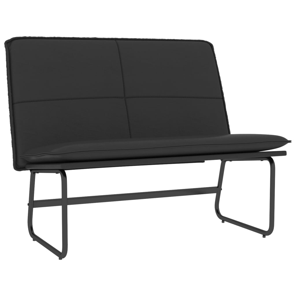 VidaXL Bench Black 39.4x29.5x29.9 Faux Leather