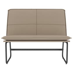 vidaXL Banc Cappuccino 100x75x76 cm Similicuir