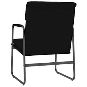 Křeslo černé 55 x 64 x 80 cm textil - obrázek 5