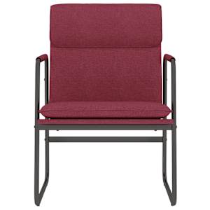 Křeslo vínové 55 x 64 x 80 cm textil - obrázek 3