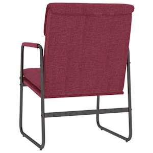 Křeslo vínové 55 x 64 x 80 cm textil - obrázek 5