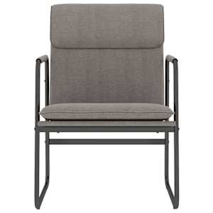 Křeslo taupe 55 x 64 x 80 cm textil - obrázek 3
