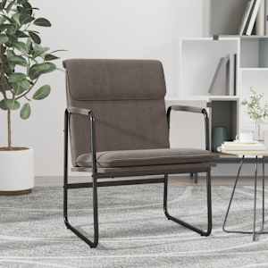 Křeslo taupe 55 x 64 x 80 cm textil - obrázek 1