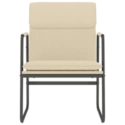 vidaXL Lounge Chair Cream 55x64x80 cm Fabric